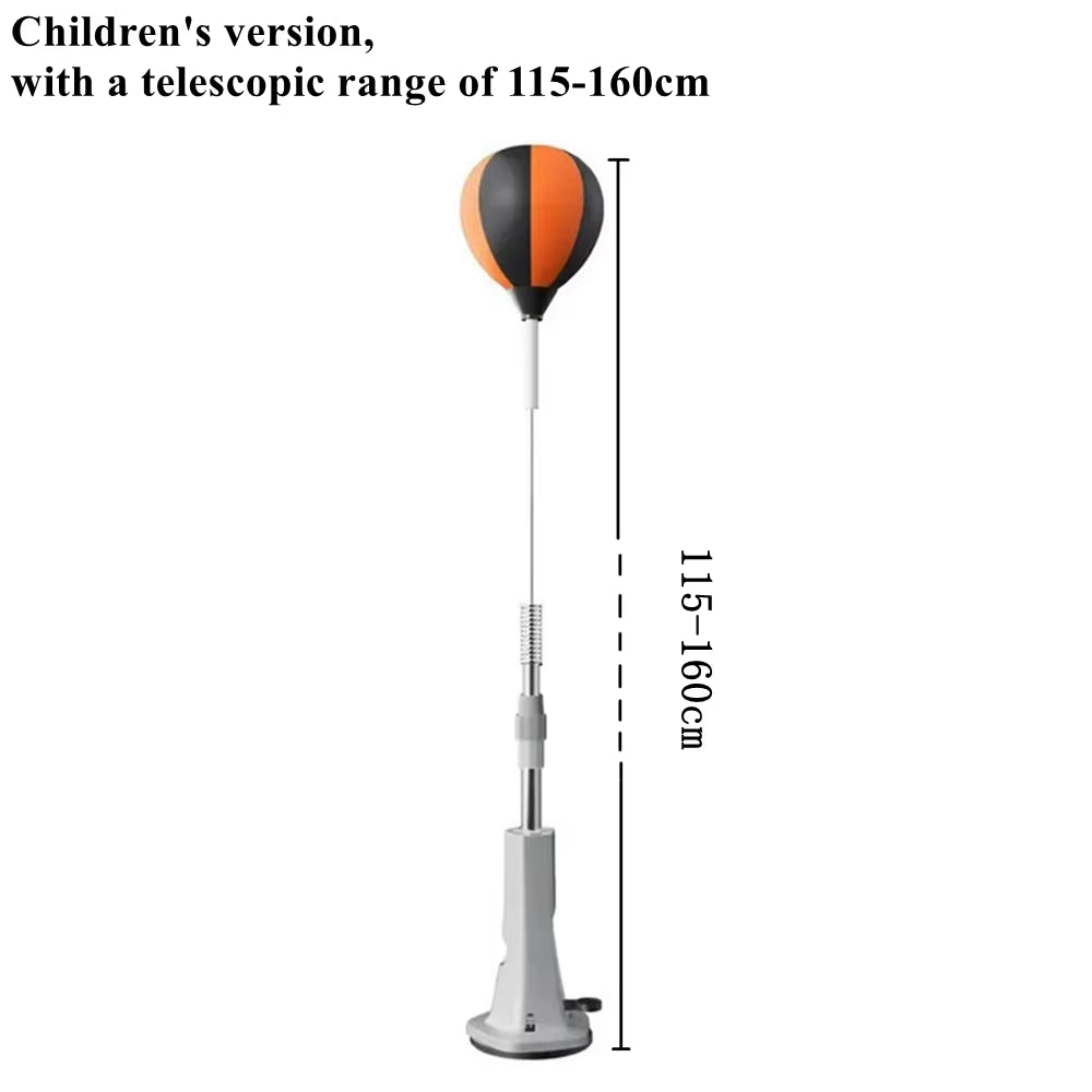 Adjustable Height Free-Standing Punching Bag (115-170Cm) - Reflex Training Ball for Boxing, Home Gym & Fitness