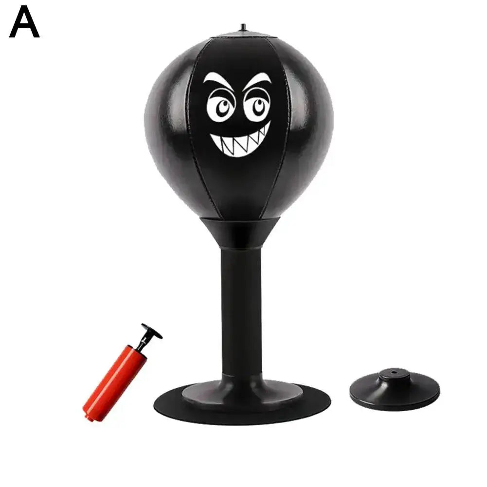 Stress Reliever Punching Bag Toy with Suction Cup Stress Buster Desk Boxing Punch Ball Reduce Tension Toys for Kids
