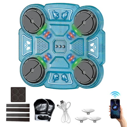 New Music Boxing Machine Smart Bluetooth Wall Mounted Music Boxing Trainer Gym Home Electronic Boxing Target Punching Equipment