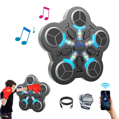 New Music Boxing Machine Smart Bluetooth Wall Mounted Music Boxing Trainer Gym Home Electronic Boxing Target Punching Equipment